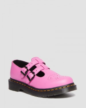 Zapatos Dr Martens 8065 Virginia Cuero Mary Jane Shoes (Virginia) Rosas | MB19-A1ED