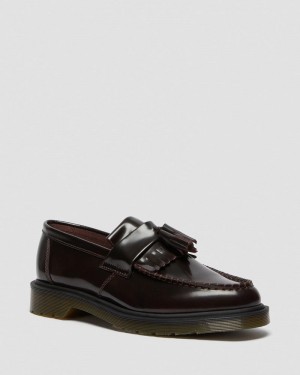 Zapatos Dr Martens Adrian Arcadia Cuero Tassel Loafers (Arcadia) Rojas | ZW88-R7PN