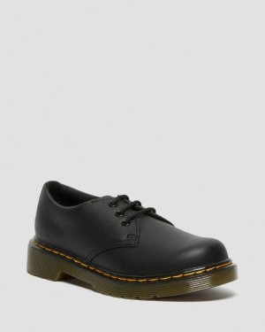 Zapatos Dr Martens Junior 1461 Softy T Cuero Shoes (Softy T) Negras | RC39-B4OP