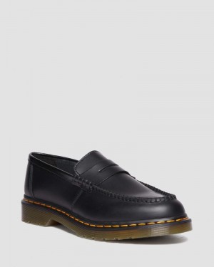 Zapatos Dr Martens Penton Smooth Cuero Loafers (Smooth Cuero) Negras | YW22-U9OQ