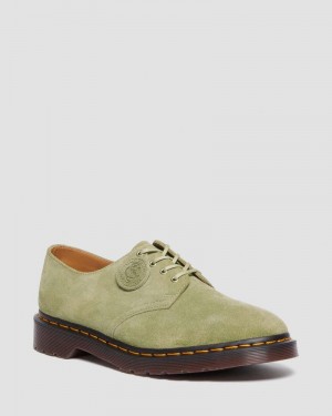 Zapatos Dr Martens Smiths Gamuza Vestido Shoes (Desert Oasis Gamuza) Verde Oliva | WU26-P5DK