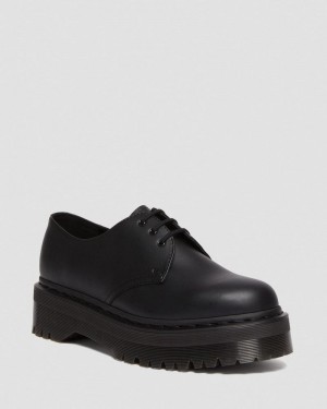 Zapatos de Plataforma Dr Martens Vegan 1461 Mono Felix Plataforma Shoes (Felix Rub Off) Negras | VJ02-N3UO