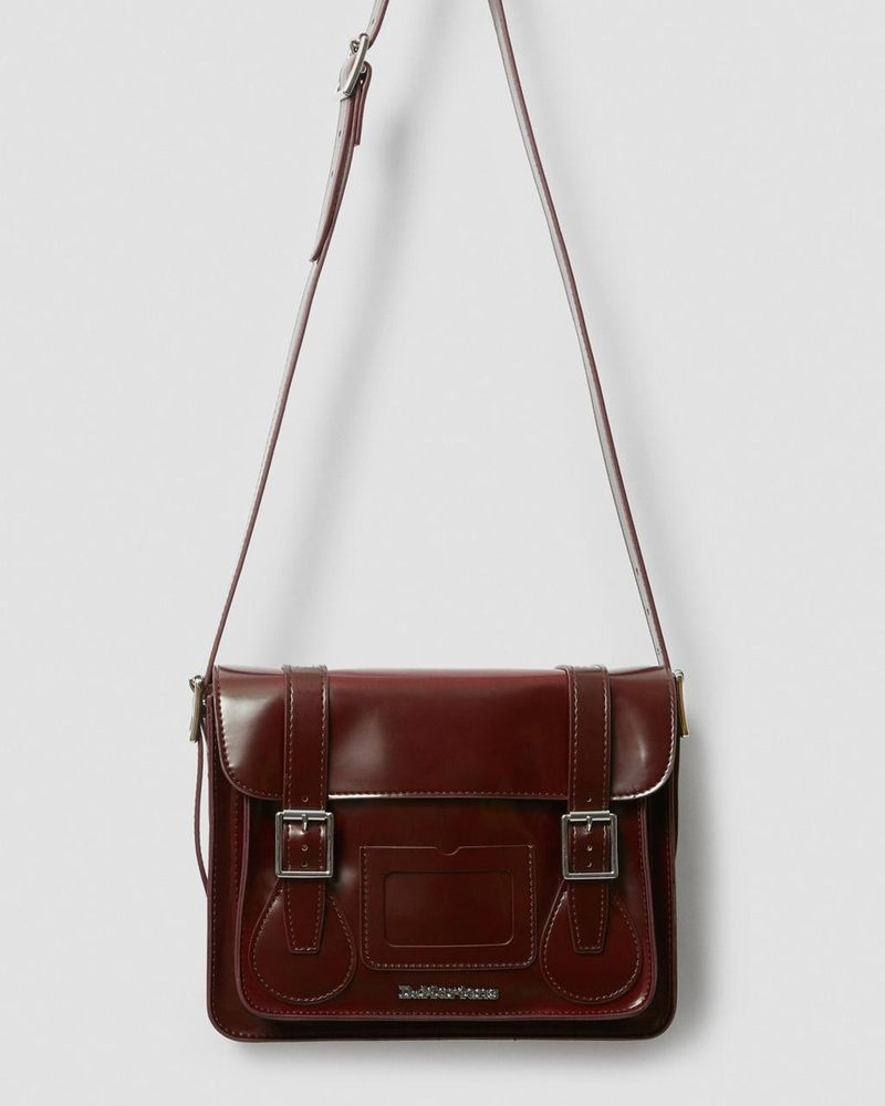 Bolsos y Mochilas Dr Martens 11 Inch Vegan Messenger Bag (Oxford Rub Off) Rojas | RQ70-T2KI