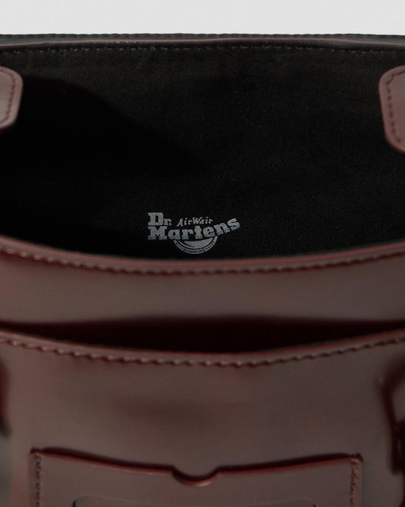 Bolsos y Mochilas Dr Martens 11 Inch Vegan Messenger Bag (Oxford Rub Off) Rojas | RQ70-T2KI