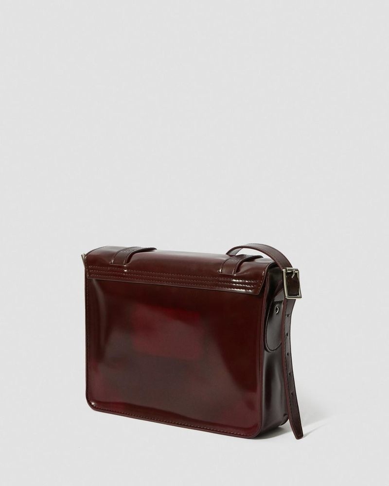 Bolsos y Mochilas Dr Martens 11 Inch Vegan Messenger Bag (Oxford Rub Off) Rojas | RQ70-T2KI