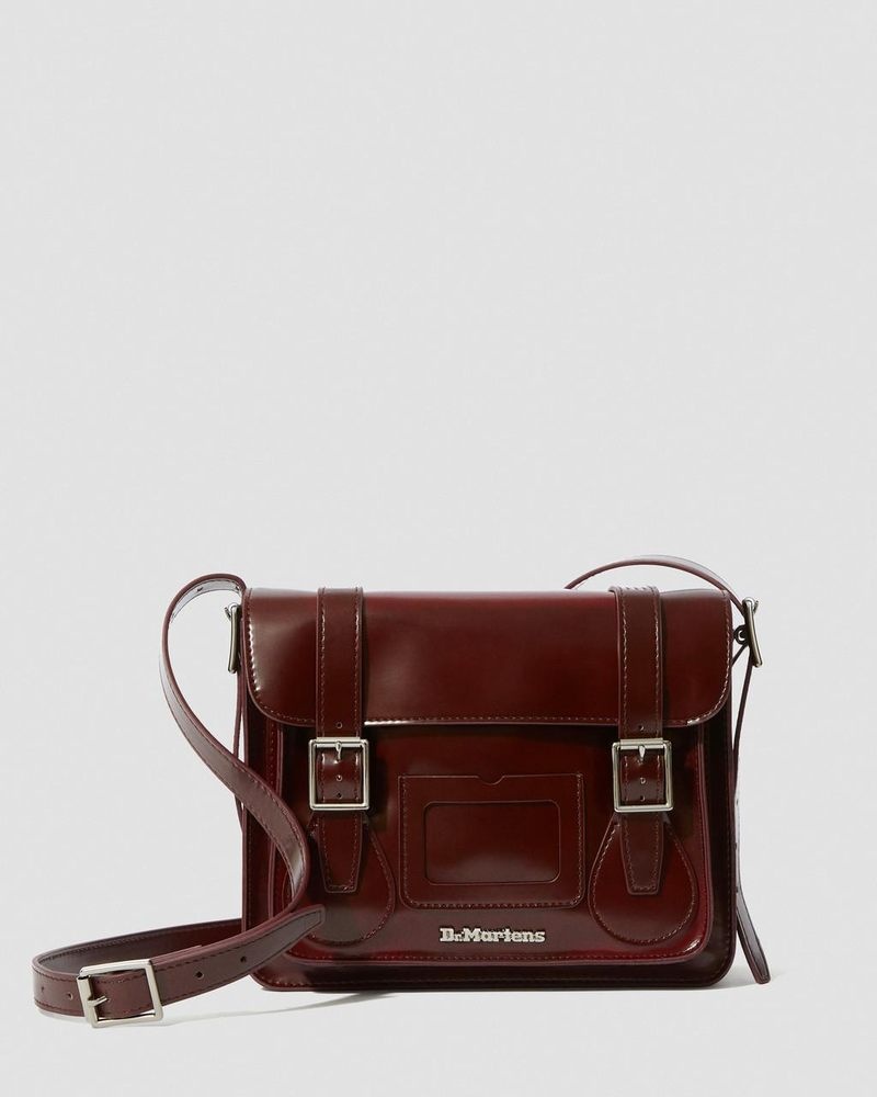 Bolsos y Mochilas Dr Martens 11 Inch Vegan Messenger Bag (Oxford Rub Off) Rojas | RQ70-T2KI