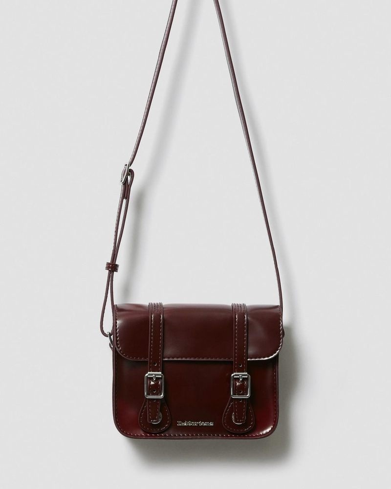 Bolsos y Mochilas Dr Martens 7 Inch Vegan Crossbody Bag (Oxford Rub Off) Rojas | JI11-B2AA