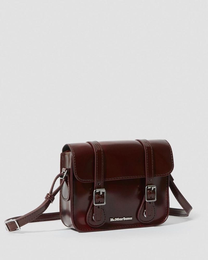 Bolsos y Mochilas Dr Martens 7 Inch Vegan Crossbody Bag (Oxford Rub Off) Rojas | JI11-B2AA