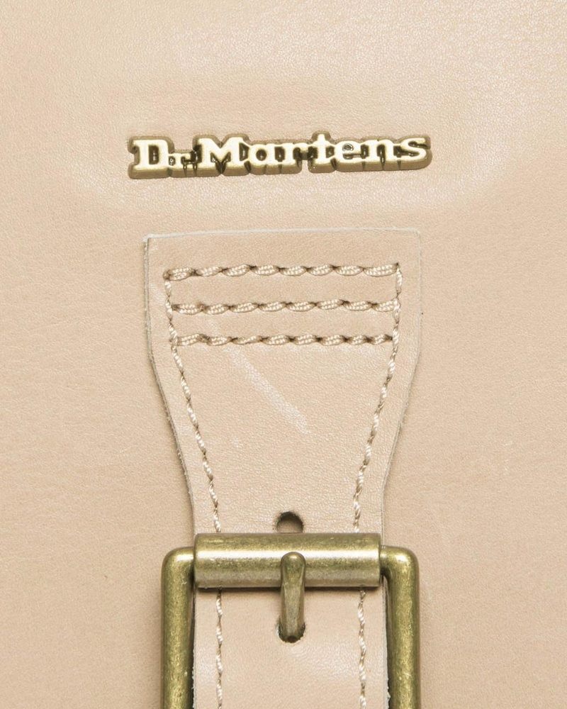 Bolsos y Mochilas Dr Martens Carrara Cuero Vertical Crossbody Bag (Carrara) Beige | RE29-Y7HX