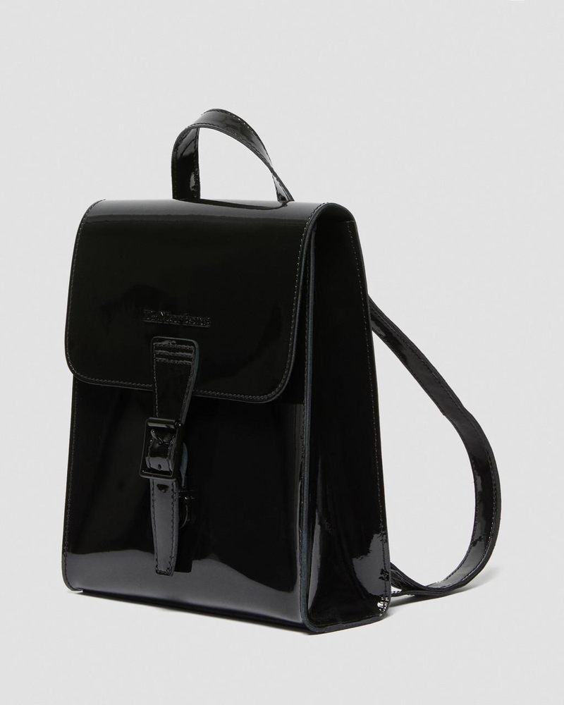 Bolsos y Mochilas Dr Martens Charol Cuero Mini Backpack (Charol Cuero) Negras | VX36-X2UK