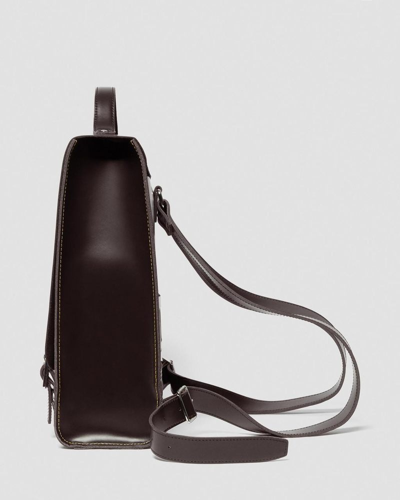 Bolsos y Mochilas Dr Martens Cuero Box Backpack (Kiev) Burdeos | RA41-D9AW