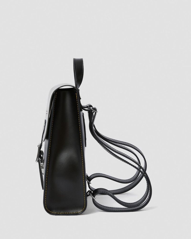 Bolsos y Mochilas Dr Martens Cuero Mini Backpack (Smooth+Kiev) Negras | SH56-Z2TE