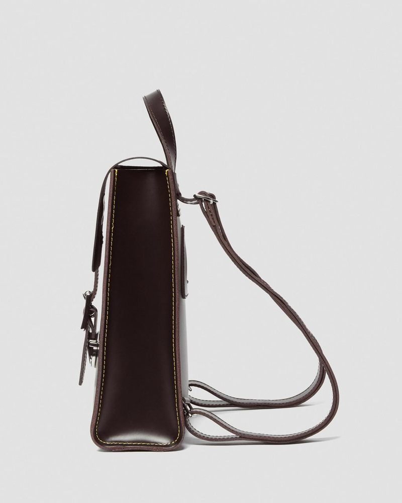 Bolsos y Mochilas Dr Martens Cuero Mini Backpack (Smooth+Kiev) Burdeos | SJ14-U0WF