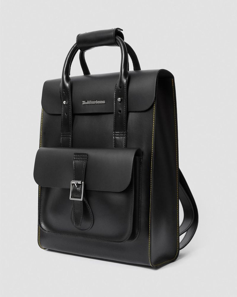 Bolsos y Mochilas Dr Martens Kiev Cuero Backpack (Kiev & Smooth) Negras | GZ92-G6WC