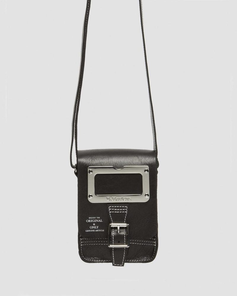 Bolsos y Mochilas Dr Martens Overdrive Cuero Vertical Crossbody Bag (Overdrive) Negras | TD80-E4BD