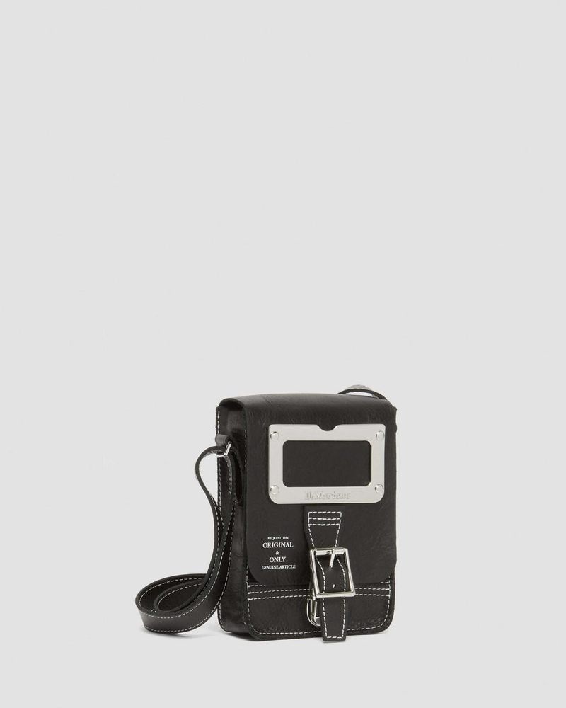 Bolsos y Mochilas Dr Martens Overdrive Cuero Vertical Crossbody Bag (Overdrive) Negras | TD80-E4BD