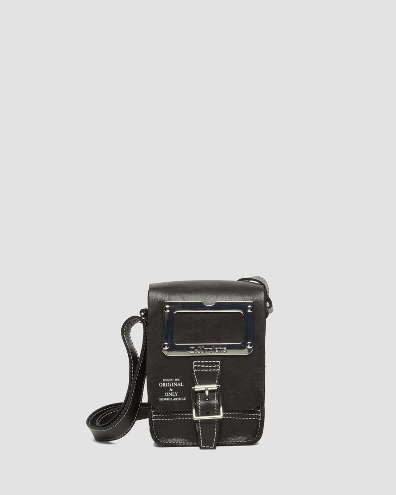 Bolsos y Mochilas Dr Martens Overdrive Cuero Vertical Crossbody Bag (Overdrive) Negras | TD80-E4BD