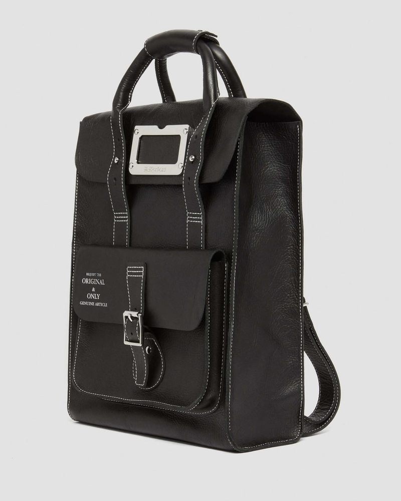 Bolsos y Mochilas Dr Martens Overdrive Cuero Backpack (Overdrive) Negras | TP23-K9PW