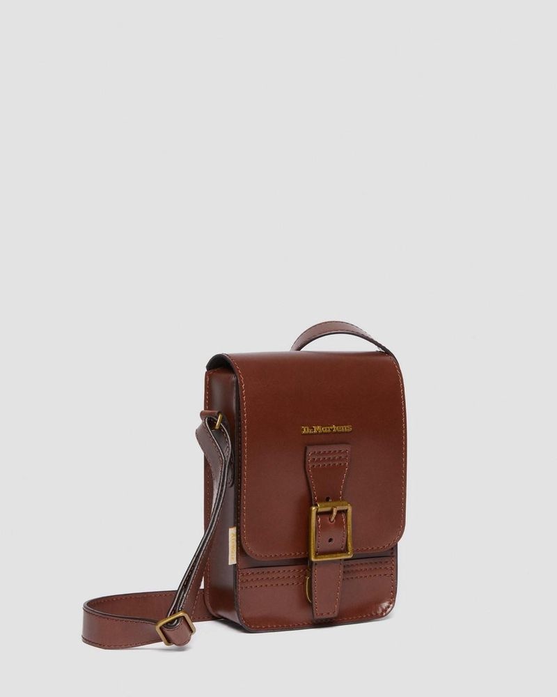 Bolsos y Mochilas Dr Martens Vegan Norfolk Vertical Crossbody Bag (Norfolk Vegan) Tan | SX87-E1VY