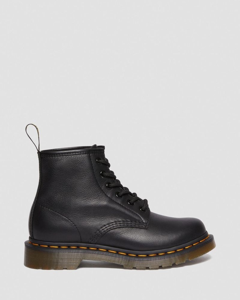 Botas Dr Martens 101 Virginia Cuero Ankle Boots (Virginia) Negras | TC51-G1SB