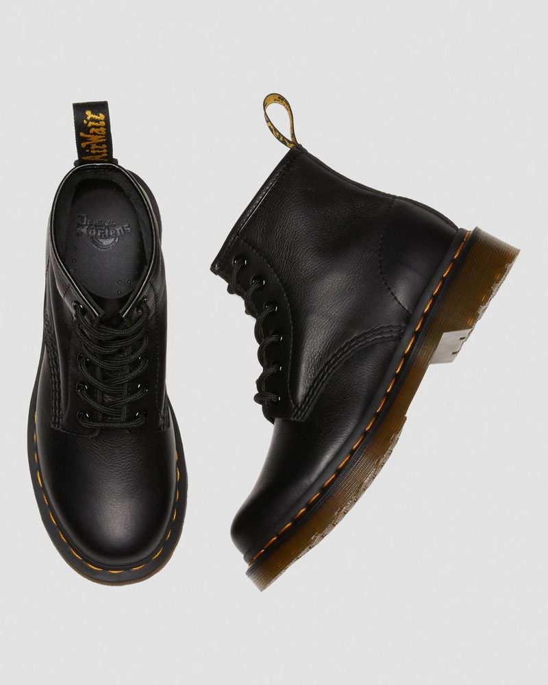 Botas Dr Martens 101 Virginia Cuero Ankle Boots (Virginia) Negras | TC51-G1SB