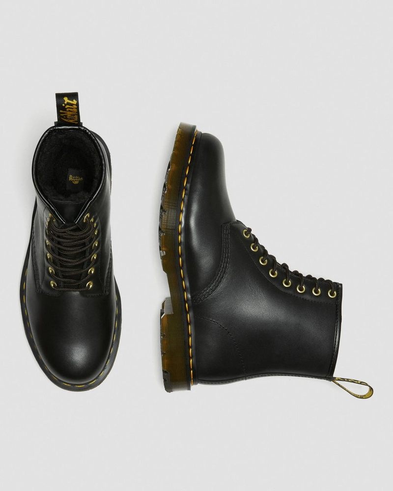 Botas Dr Martens 1460 DM's Wintergrip Cuero Encaje Up Boots (Blizzard Wp) Negras | RT27-X5VH