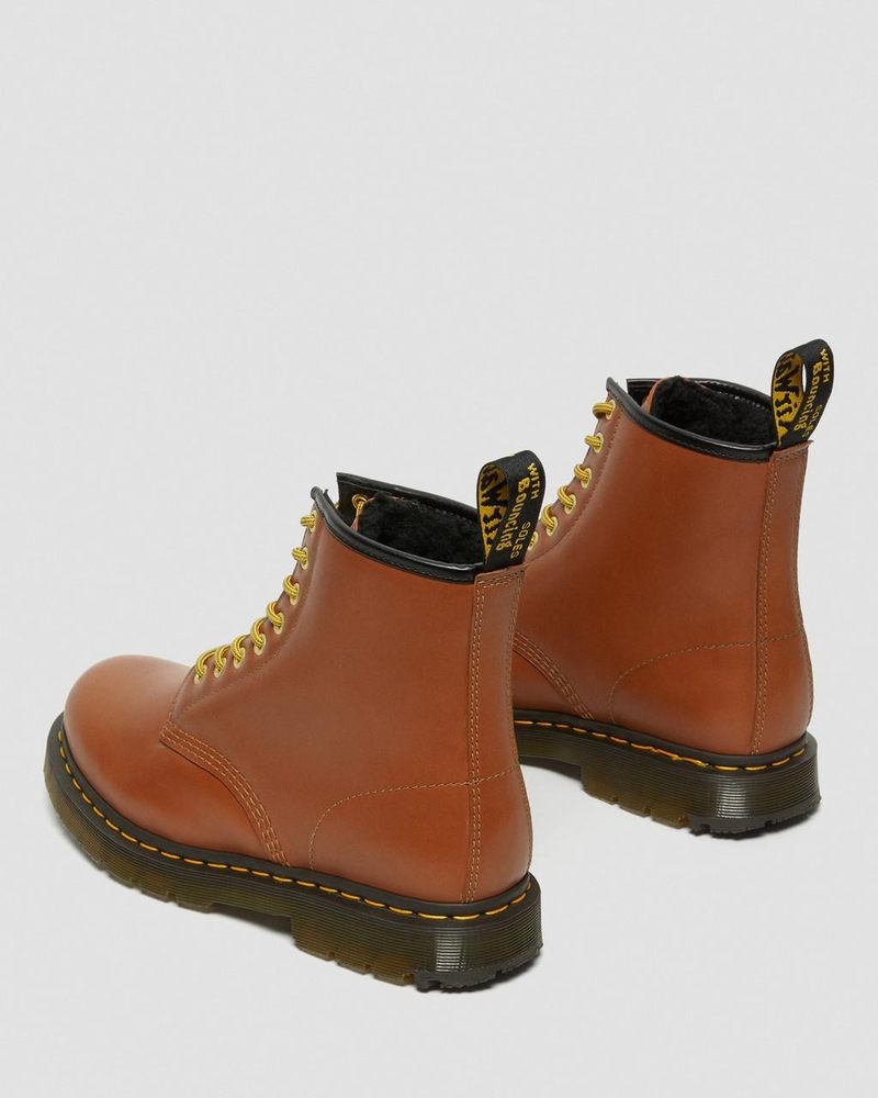 Botas Dr Martens 1460 DM's Wintergrip Cuero Encaje Up Boots (Blizzard Wp) Tan | RC43-D9DK