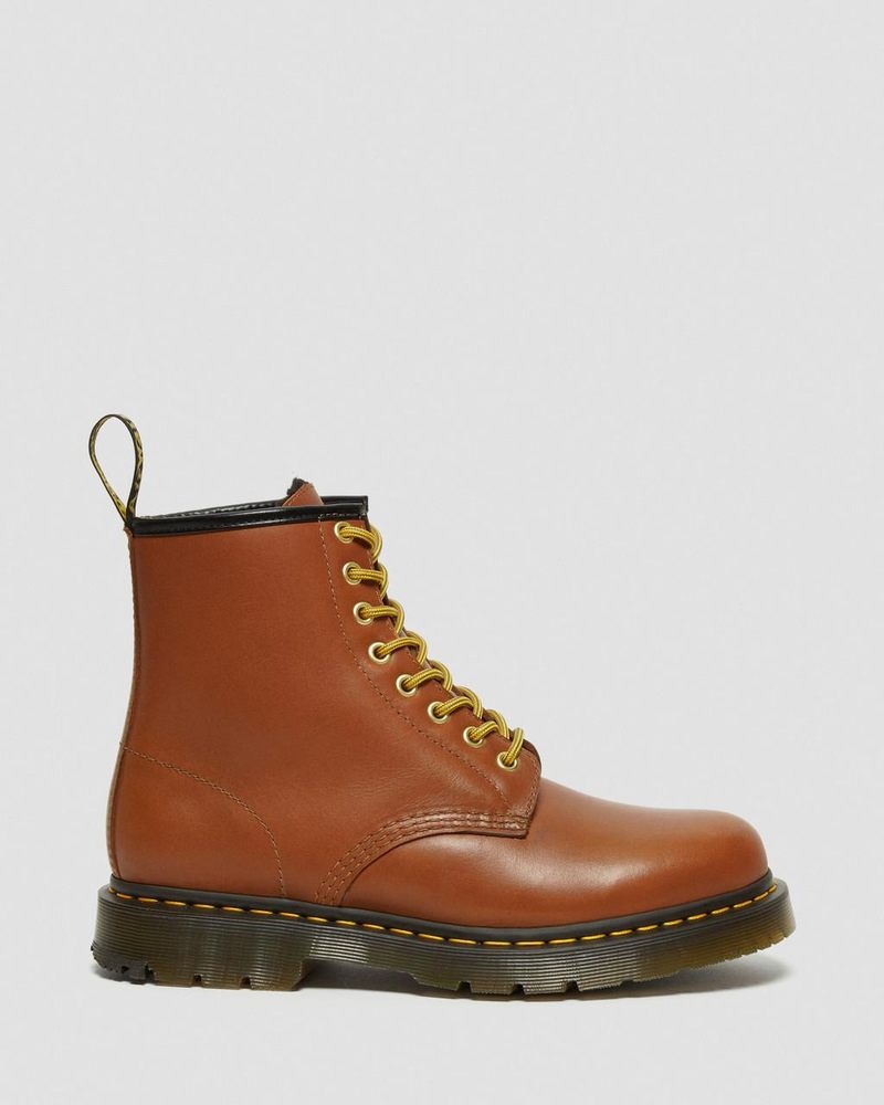 Botas Dr Martens 1460 DM's Wintergrip Cuero Encaje Up Boots (Blizzard Wp) Tan | RC43-D9DK