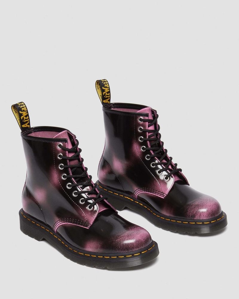 Botas Dr Martens 1460 Distressed Cuero Encaje Up Boots (Arcadia) Rosas | MR82-B4RE