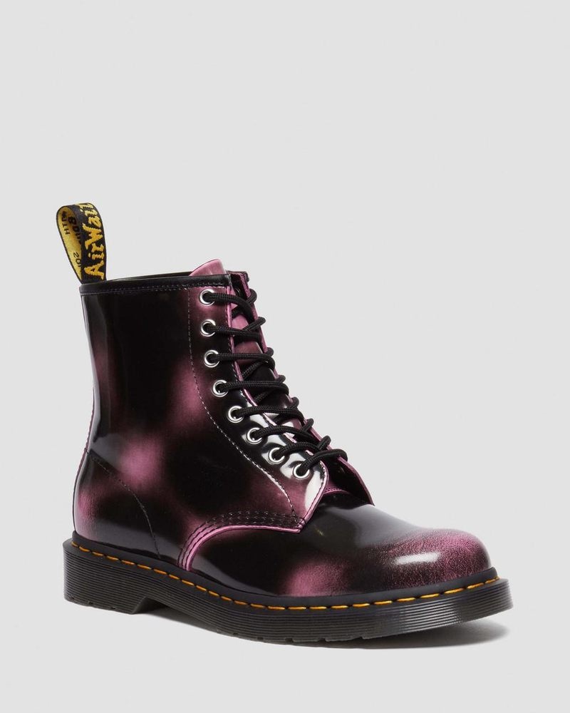 Botas Dr Martens 1460 Distressed Cuero Encaje Up Boots (Arcadia) Rosas | MR82-B4RE