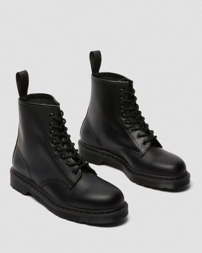 Botas Dr Martens 1460 Mono Smooth Cuero Encaje Up Boots (Smooth Cuero) Negras | EH11-I6VK