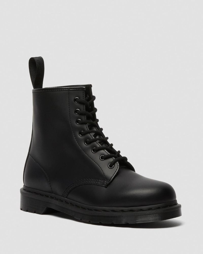 Botas Dr Martens 1460 Mono Smooth Cuero Encaje Up Boots (Smooth Cuero) Negras | EH11-I6VK