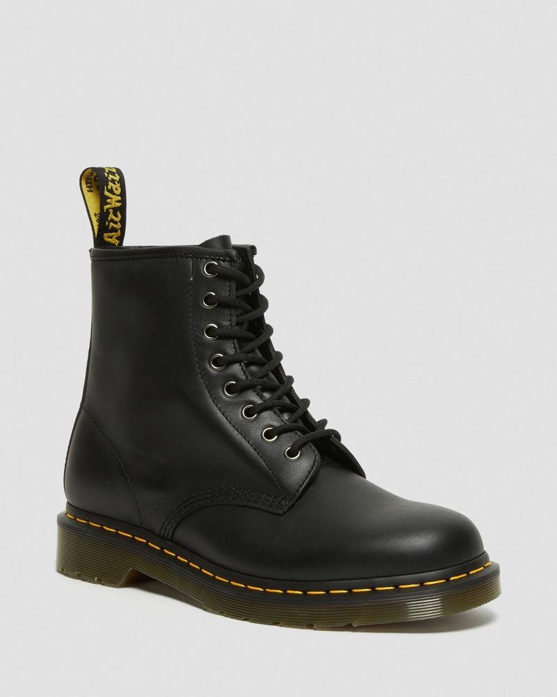 Botas Dr Martens 1460 Nappa Cuero Encaje Up Boots (Nappa Cuero) Negras | XM15-A1ZB