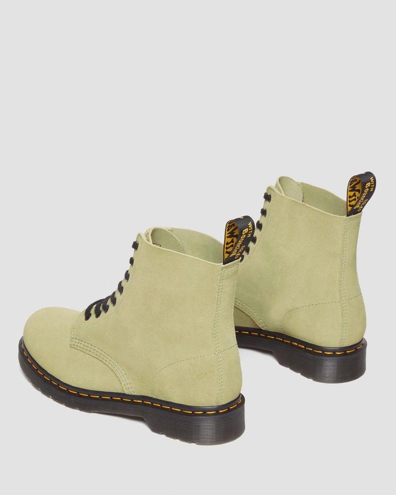 Botas Dr Martens 1460 Pascal Gamuza Encaje Up Boots (E H Gamuza+E H Gamuza Mb) Verde Oliva | WP29-S4YR