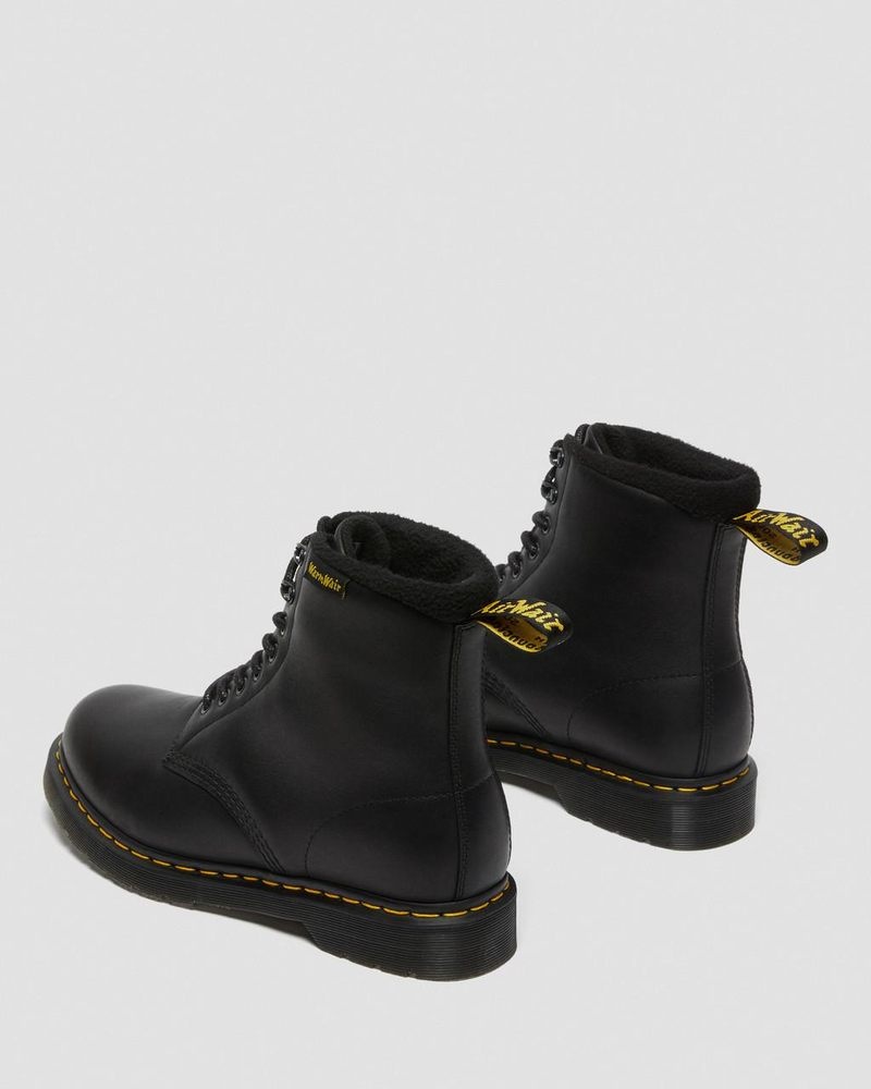 Botas Dr Martens 1460 Pascal Warmwair Cuero Encaje Up Boots (Valor Wp) Negras | TI26-U3RQ