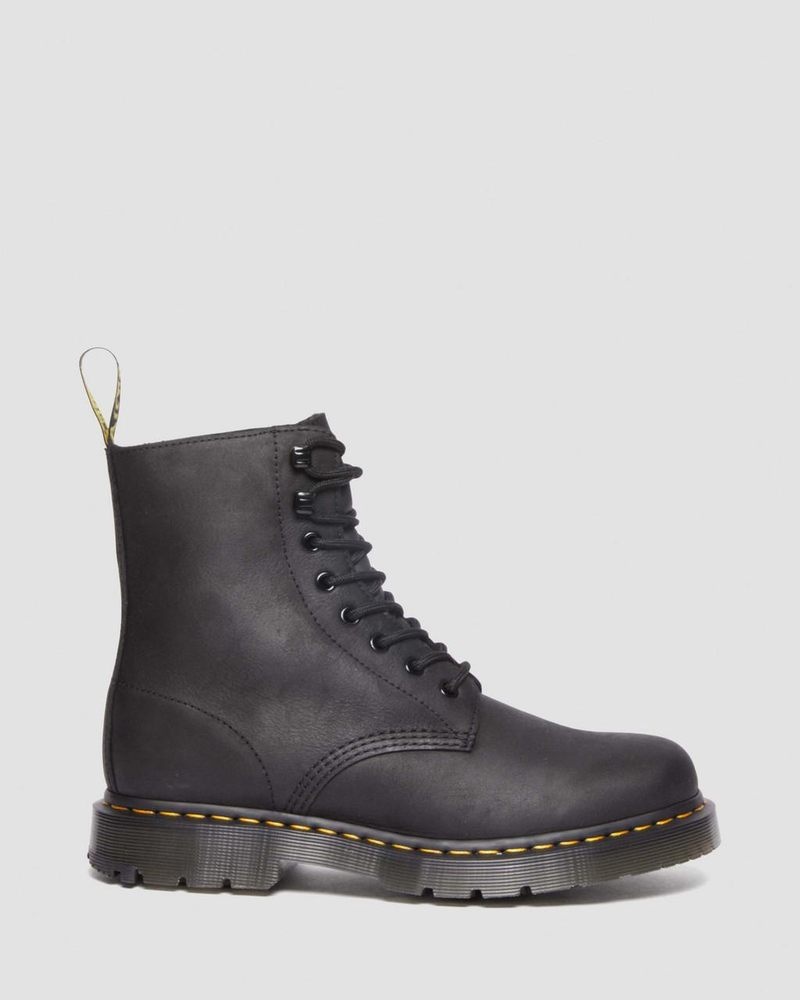 Botas Dr Martens 1460 Pascal Wintergrip Outlaw Cuero Encaje Up Boots (Outlaw) Negras | TK07-L5WB