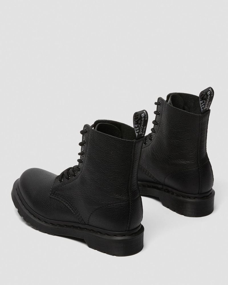 Botas Dr Martens 1460 Pascal - Mono Encaje Up Boots (Virginia) Negras | DV63-C8OR