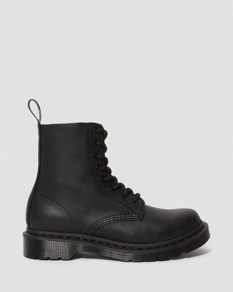 Botas Dr Martens 1460 Pascal - Mono Encaje Up Boots (Virginia) Negras | DV63-C8OR