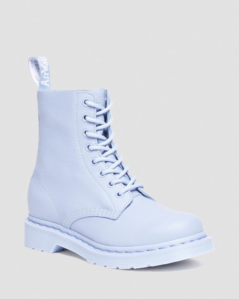 Botas Dr Martens 1460 Pascal - Mono Encaje Up Boots (Virginia) Azules | JZ21-D3HW