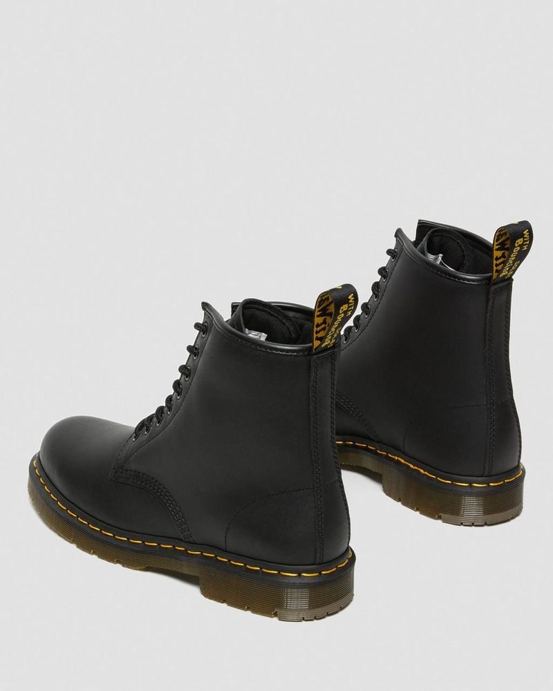 Botas Dr Martens 1460 Slip Resistant Cuero Encaje Up Boots (Industrial Full Grain) Negras | FI88-M8LE