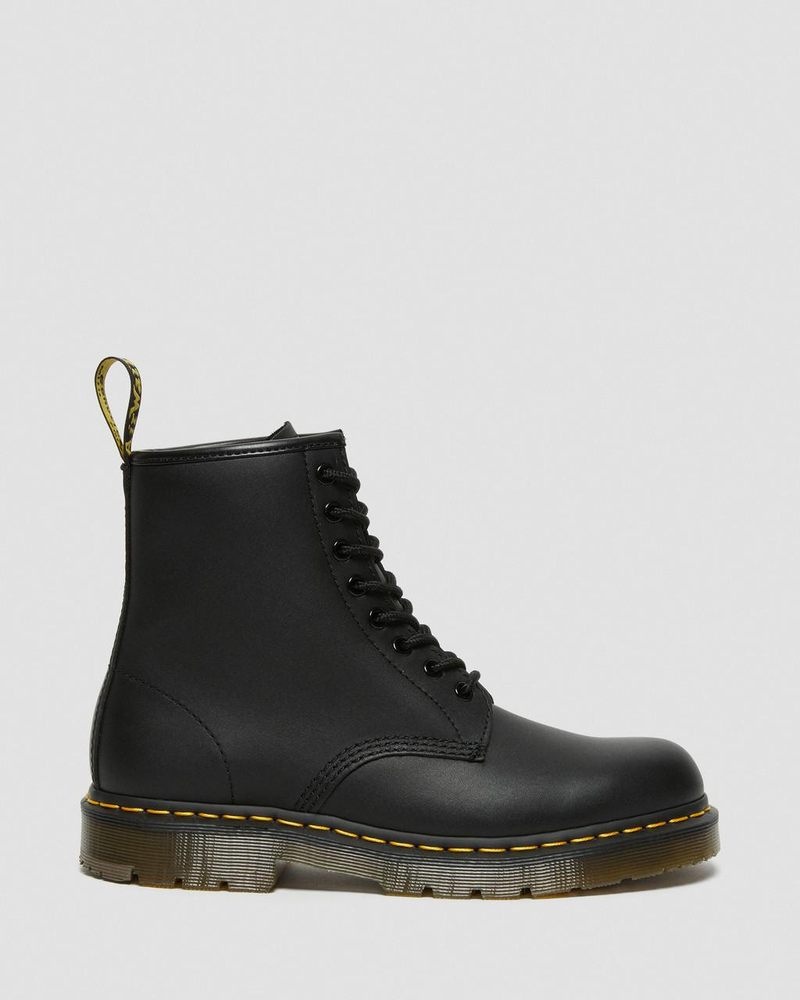 Botas Dr Martens 1460 Slip Resistant Cuero Encaje Up Boots (Industrial Full Grain) Negras | FI88-M8LE