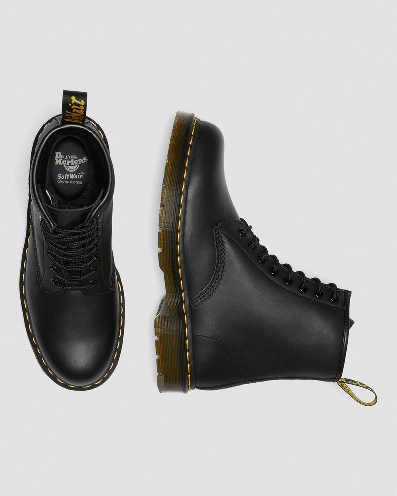 Botas Dr Martens 1460 Slip Resistant Cuero Encaje Up Boots (Industrial Full Grain) Negras | FI88-M8LE