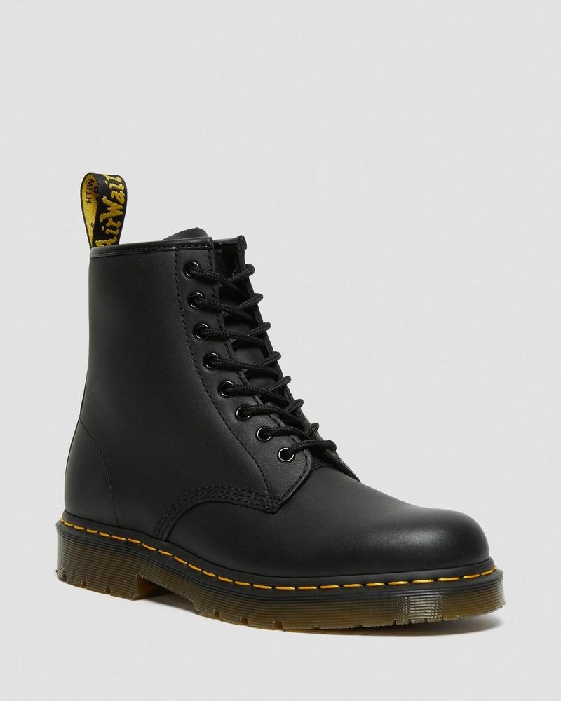 Botas Dr Martens 1460 Slip Resistant Cuero Encaje Up Boots (Industrial Full Grain) Negras | FI88-M8LE