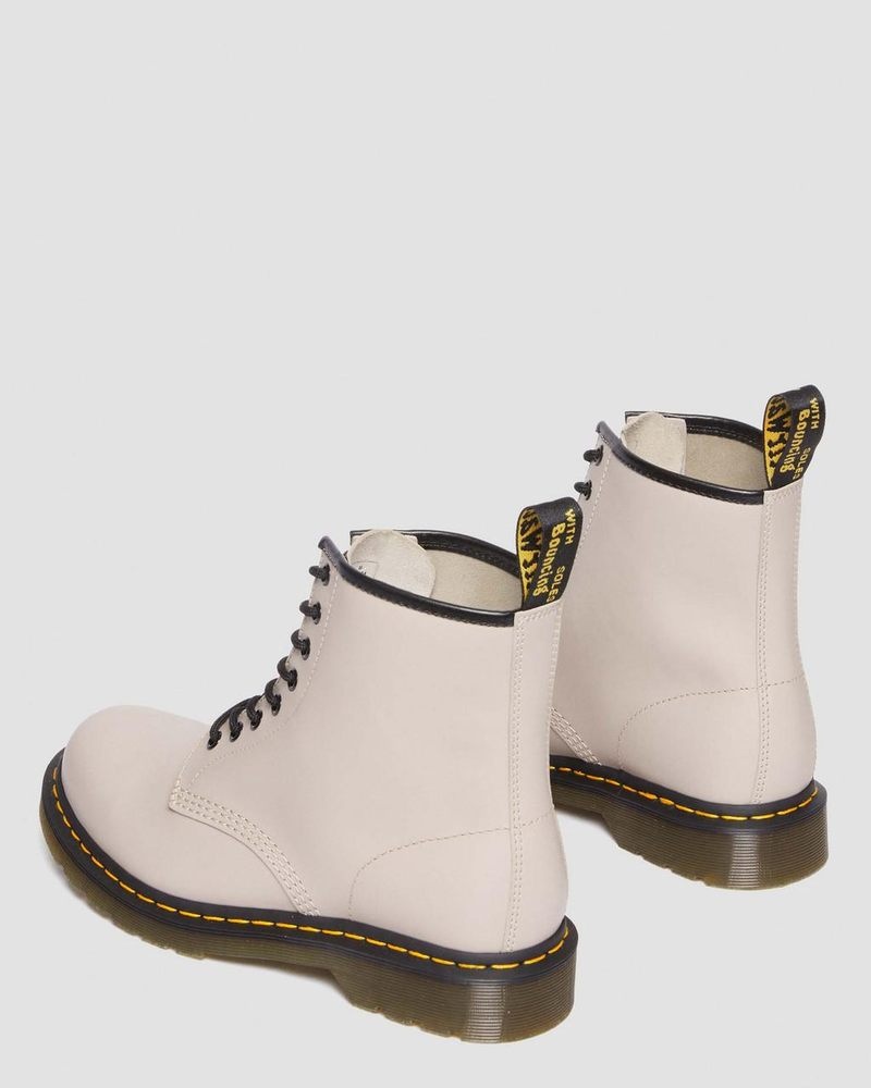 Botas Dr Martens 1460 Smooth Cuero Encaje Up Boots (Smooth Cuero) Vintage Taupe | PD91-A0MP