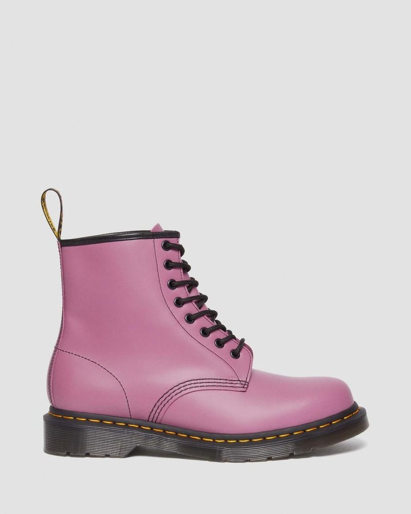 Botas Dr Martens 1460 Smooth Cuero Encaje Up Boots (Smooth Cuero) Moradas | AF00-B9DH