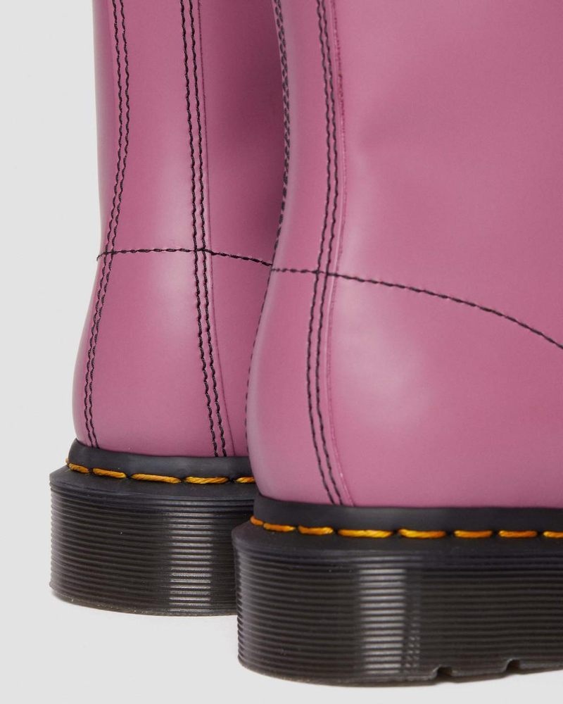 Botas Dr Martens 1460 Smooth Cuero Encaje Up Boots (Smooth Cuero) Moradas | AH16-U7NC