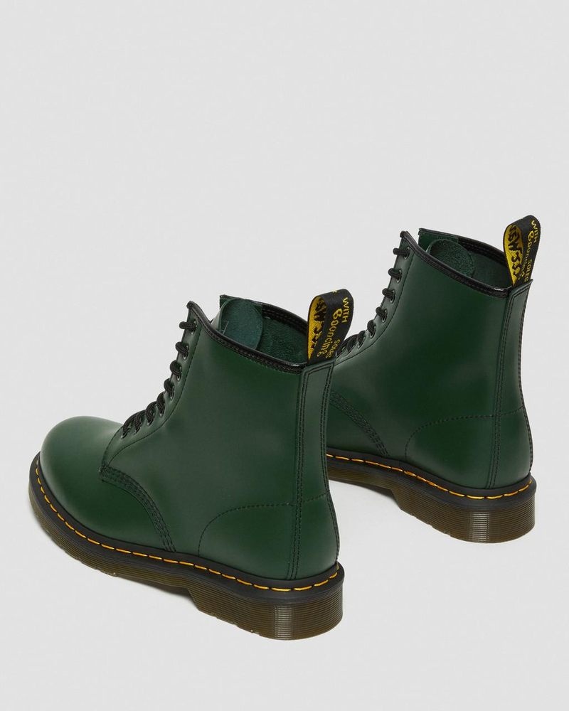 Botas Dr Martens 1460 Smooth Cuero Encaje Up Boots (Smooth Cuero) Verde | HW30-C5UO