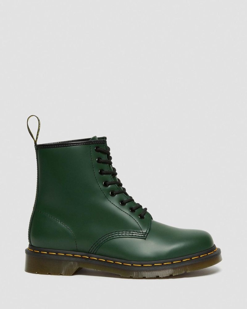 Botas Dr Martens 1460 Smooth Cuero Encaje Up Boots (Smooth Cuero) Verde | HW30-C5UO