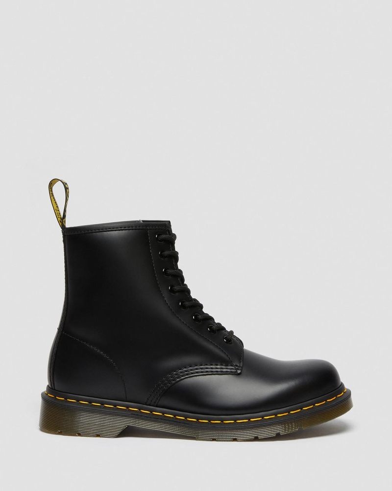 Botas Dr Martens 1460 Smooth Cuero Encaje Up Boots (Smooth Cuero) Negras | UP62-I6PK