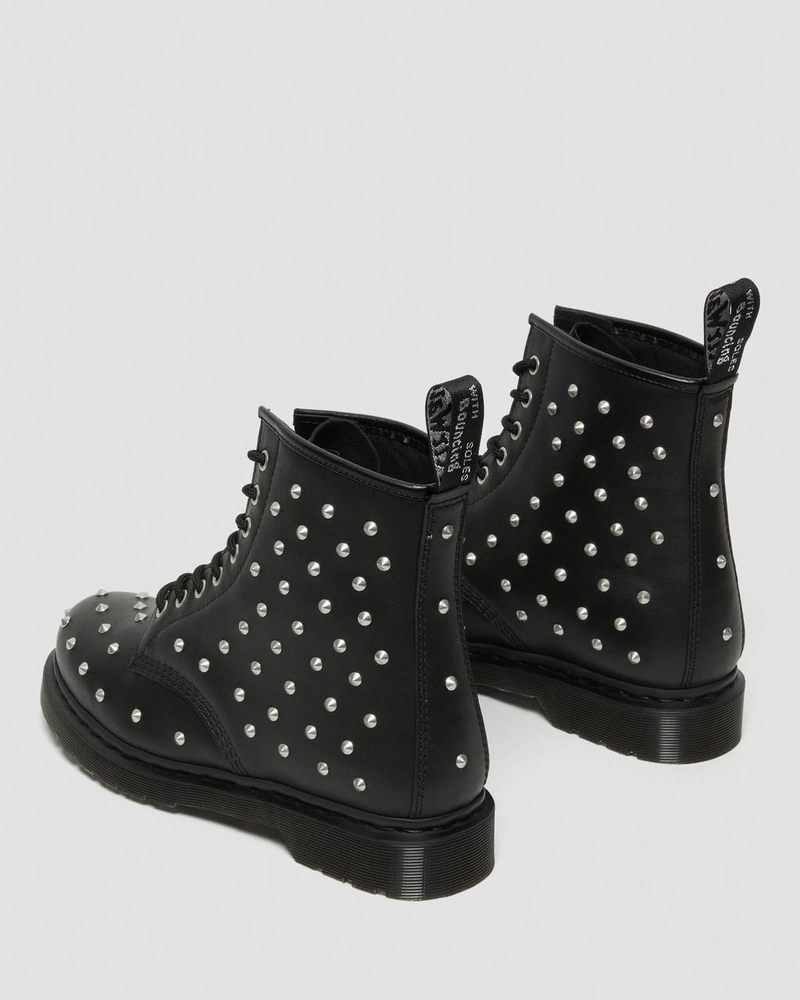 Botas Dr Martens 1460 Stud Wanama Cuero Encaje Up Boots (Wanama) Negras | GH99-K0QG